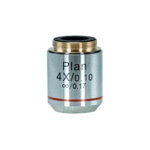 B4XOP - Objetiva Planacromática 4X Bioptika para Microscópio Biológico