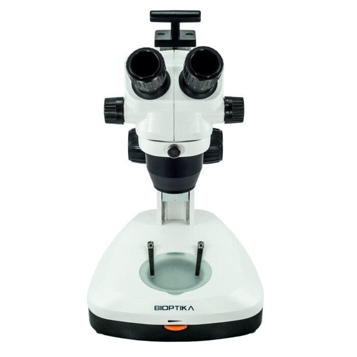 L20B - ESTEREOMICROSCÓPIO BINOCULAR BIOPTIKA COM DUPLA ILUMINAÇÃO LED OCULAR