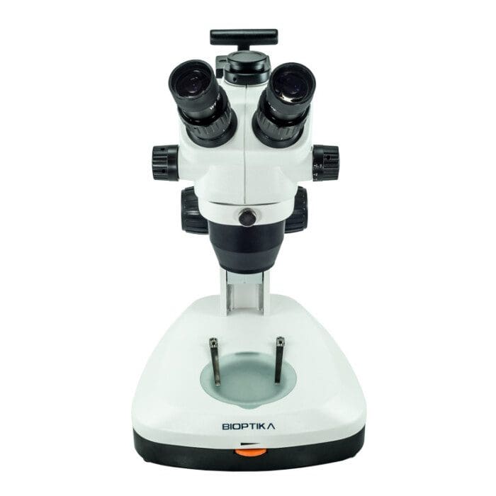 L20T - ESTEREOMICROSCÓPIO TRINOCULAR BIOPTIKA COM DUPLA ILUMINAÇÃO LED OCULAR