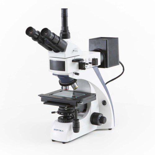 B100 - Microscópio Metalográfico com Óptica Corrigida ao Infinito